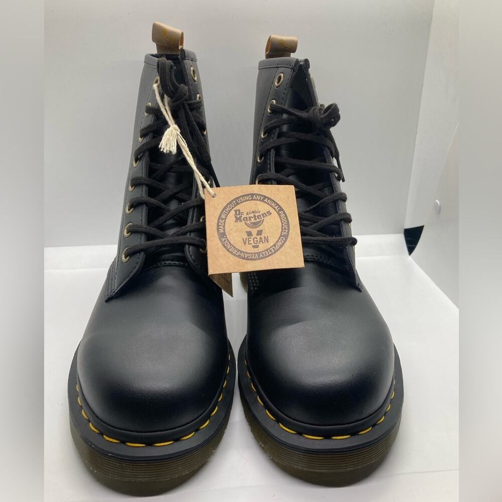 Dr. Martens Vegan 1460 Smooth Black Men's Lace-Up Boots